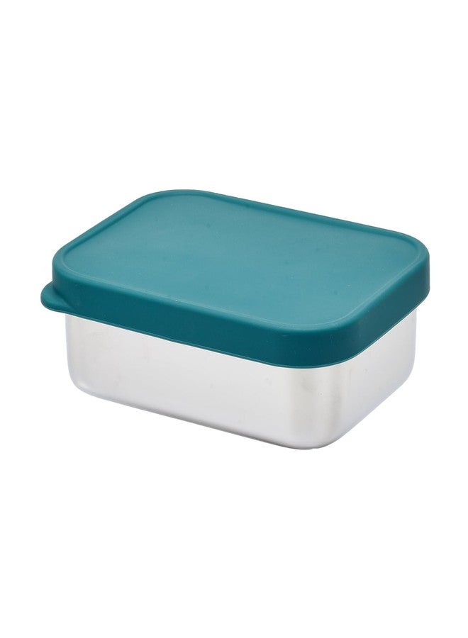 Imagination Junction Stainless Steel Containers with Lids, Lunch Box Container with Leak Resistant Silicone Lid, Small Lunch Containers for Meal Prep,Picnic and Travel，700ml (Blue) - Image 1