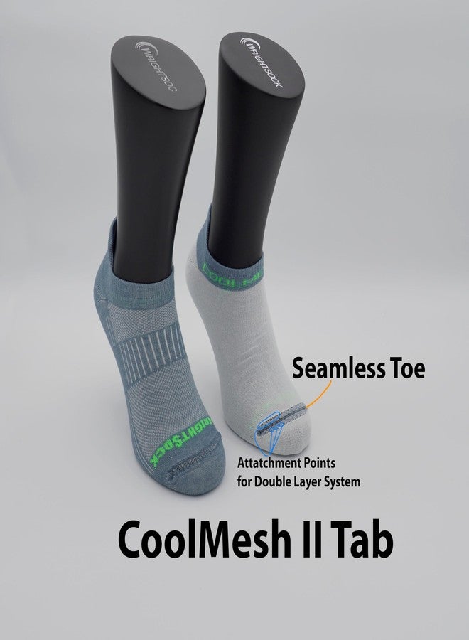Wrightsock CoolMesh II Lo Quarter 3 Pack Running Socks for Men and Women – Eco-Friendly and Anti Blister Socks with our Double Layer Design - American Made, No Blisters Guaranteed - Image 3