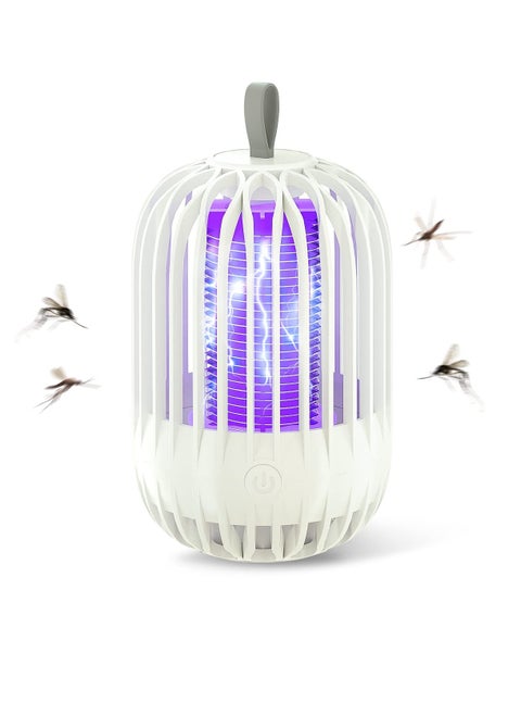 Lamp Bug Zapper Rechargeable Dual Function Mosquito Zapper Lamp Bug Zapper, Dual Lighting Mode LED UV Eclectic Zapper Kills Bugs on Contact Standard Bulb Sockets