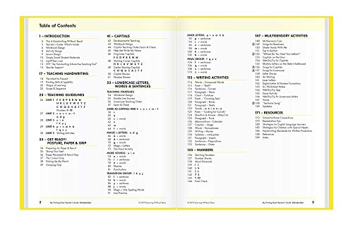 Handwriting Without Tears Learning Without Tears - My Printing Book Teacher's Guide - Handwriting Without Tears Series - 1st Grade Writing Book - Capital and Lowercase Letters, Language Arts Lessons - For School or Home Use - Image 2
