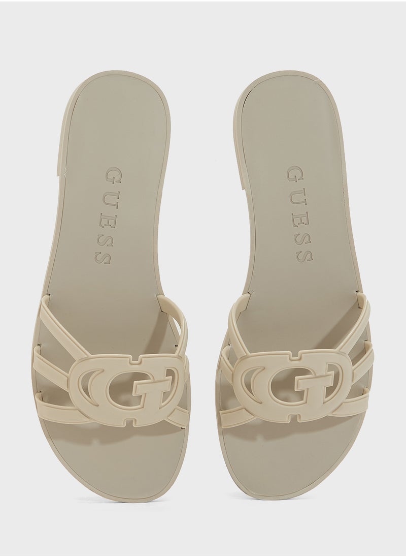 GUESS Multi Strap Low Heel Sandals  - Image 4