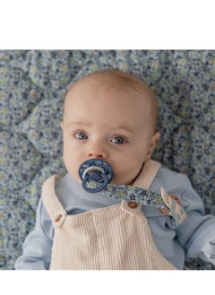 SMA SMA BIBS x LIBERTY Pacifier Clip Liberty gift pack - bib and pacifier clip - Anti-lost clip Anti-drop Chain Universal Pacifiers Teether Holder and cotton bib for babies  - Image 2