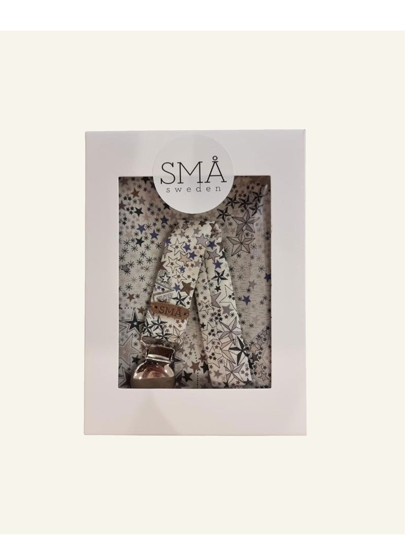 SMA BIBS x LIBERTY Pacifier Clip Liberty gift pack - bib and pacifier clip - Anti-lost clip Anti-drop Chain Universal Pacifiers Teether Holder and cotton bib for babies - Image 3