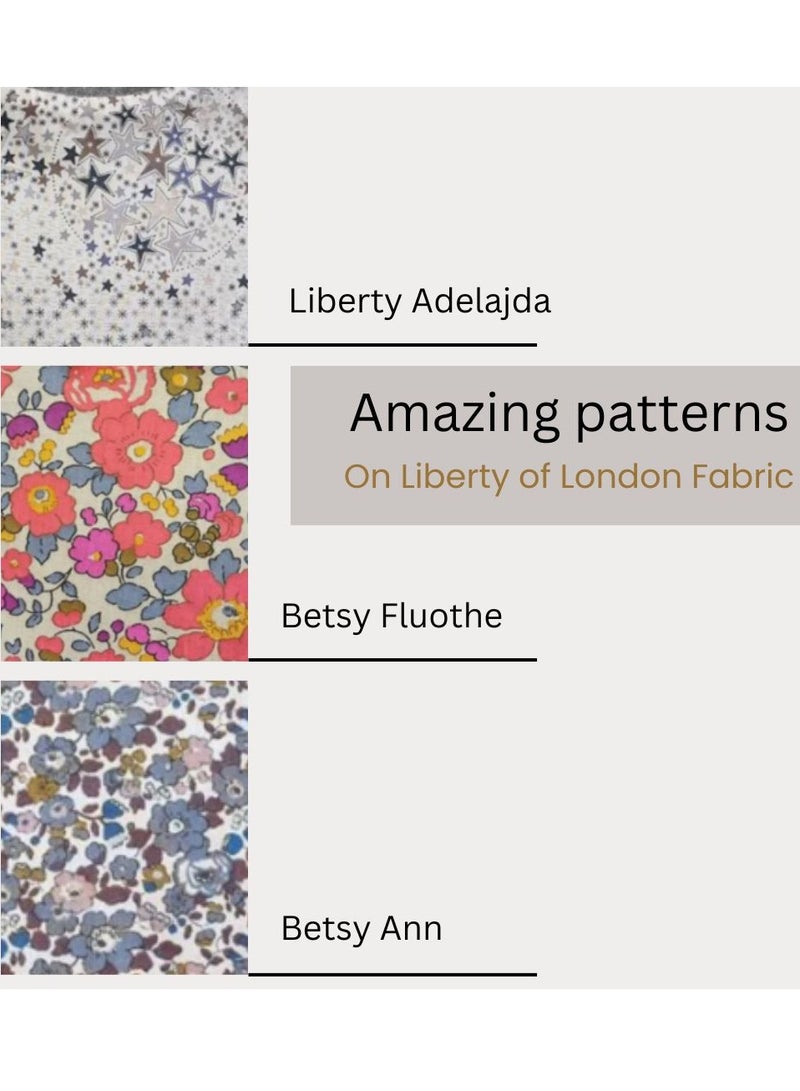 SMA BIBS x LIBERTY Pacifier Clip Liberty gift pack - bib and pacifier clip - Anti-lost clip Anti-drop Chain Universal Pacifiers Teether Holder and cotton bib for babies - Image 5