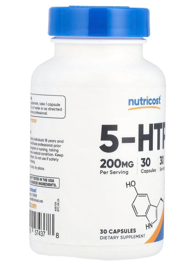 Nutricost 5-HTP 200 mg 30 Capsules - Image 2