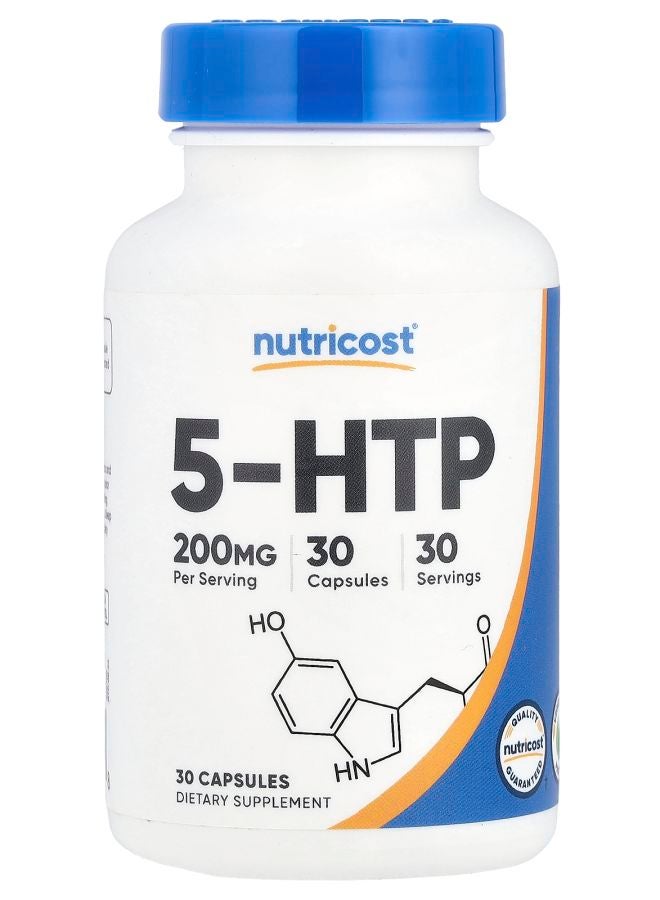 Nutricost 5-HTP 200 mg 30 Capsules - Image 1