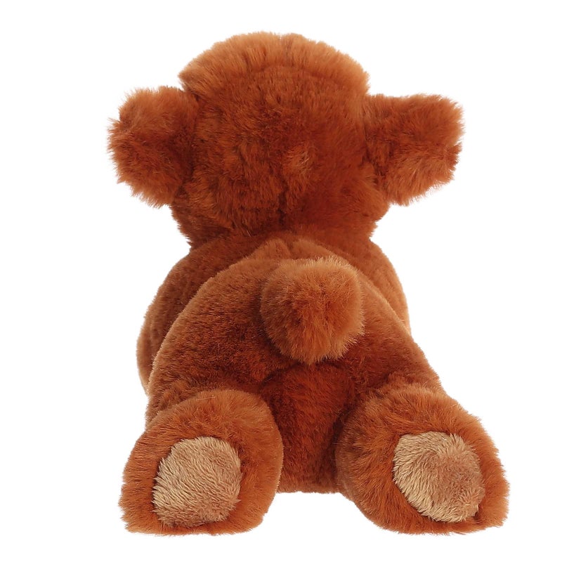 Aurora Adorable Mini Flopsie Highland Cow Calf Stuffed Animal - Playful Ease - Timeless Companions - Brown 8 Inches - Image 4