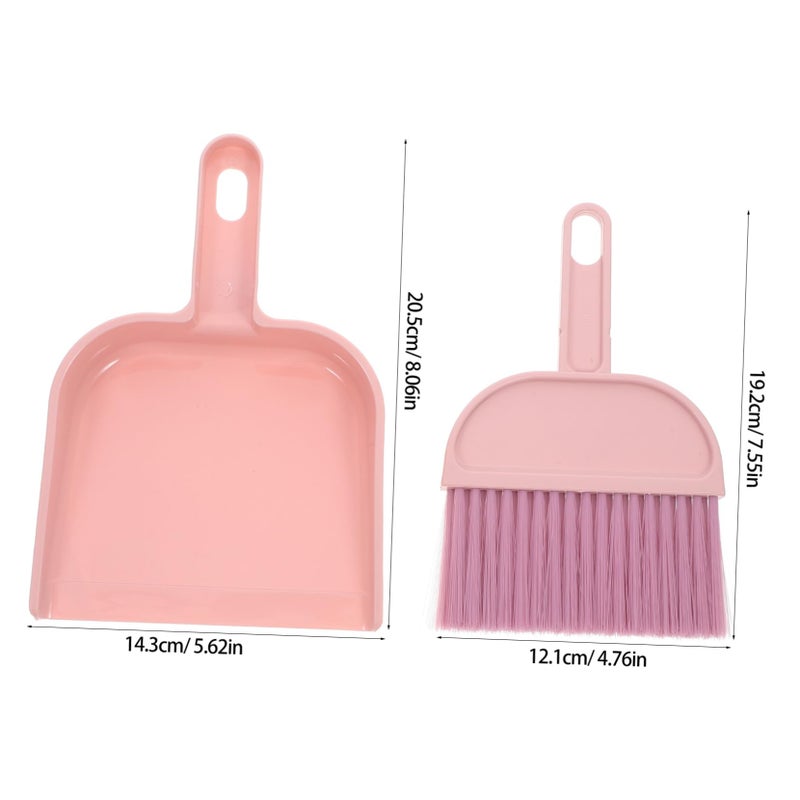 Mini Dustpan And Brush Set Compact Portable For Kids Home Office Car Cleaning - Image 3