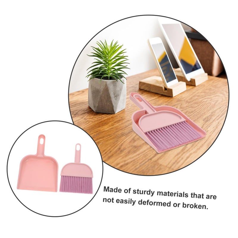 Mini Dustpan And Brush Set Compact Portable For Kids Home Office Car Cleaning - Image 4