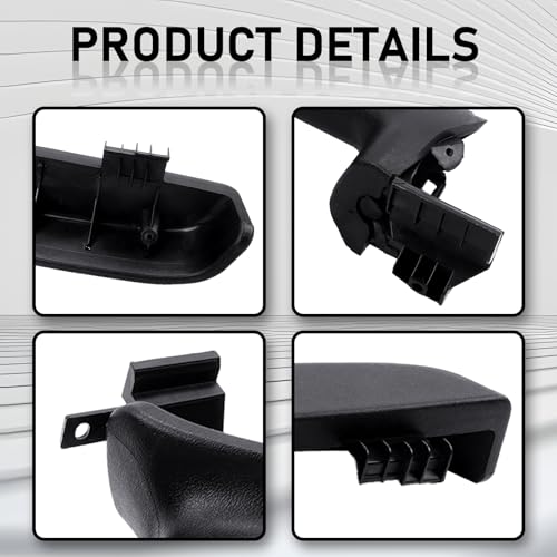 Gagsu Front Door Armrest Handle Right Passenger Side 12472876 Compatible with 1999-2006 Chevy Suburban/Tahoe, GMC Yukon/Avalanche, Cadillac Escalade, Passenger Side Interior Door Armrest Handle, Black - Image 3