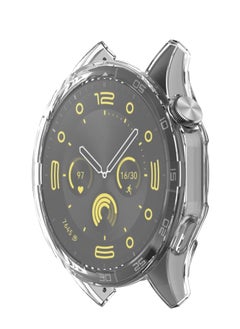 Case Compatible with Huawei Watch GT4 46mm Screen Protector Protective Case Flexible TPU Screen Protector Case Scratch-Resistant Cover Protective (Clear)