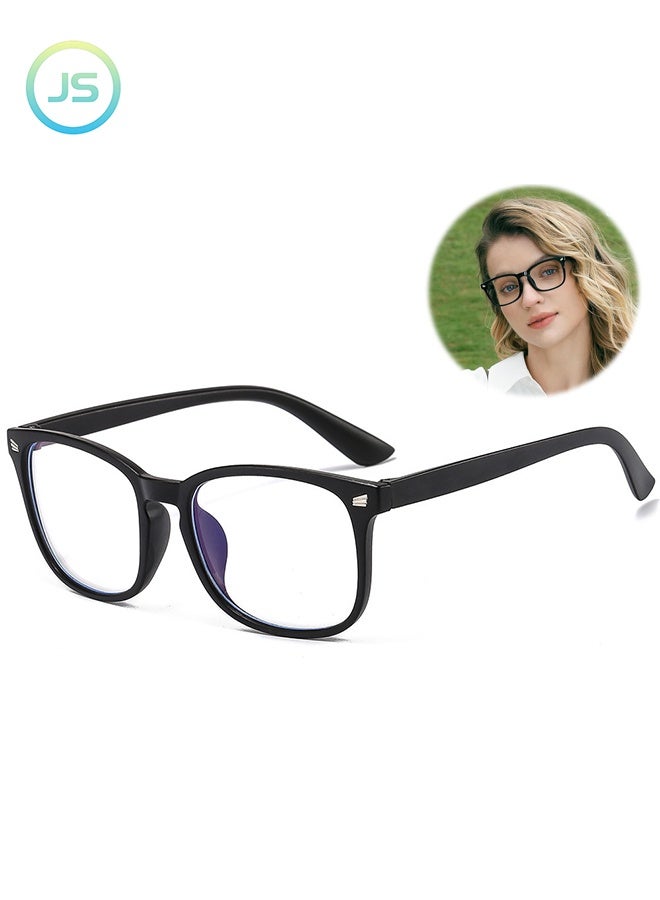 JS Blue Light Glasses for Men and Women, Filter Blue-Light Blocking Eyeglasses, Ultra Light Reading TV PC Phone Computer, Fashion Gaming Eye Glasses - Image 1
