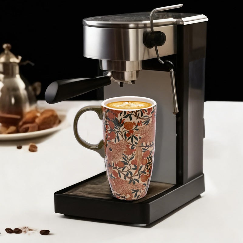 Topadorn 17oz Ceramic Travel Coffee Mug with Sealed Lid Tea Cup with Color Box, Microwave & Dishwasher Safe, Unique Coffee Mug for Latte & Hot Chocolate, Red - Image 5