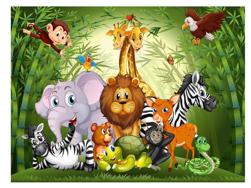 DECOR PRODUCTION All Your Design Cartoon Design Kids Theme Vinyl Poster Animals Wallpaper Wall Sticker for Home Decor, Living Room, Bedroom,Kids Room, Play Room (Self Adhesive Vinyl, 3x4 feet i.e 36x48 inch)_05c - Image 5