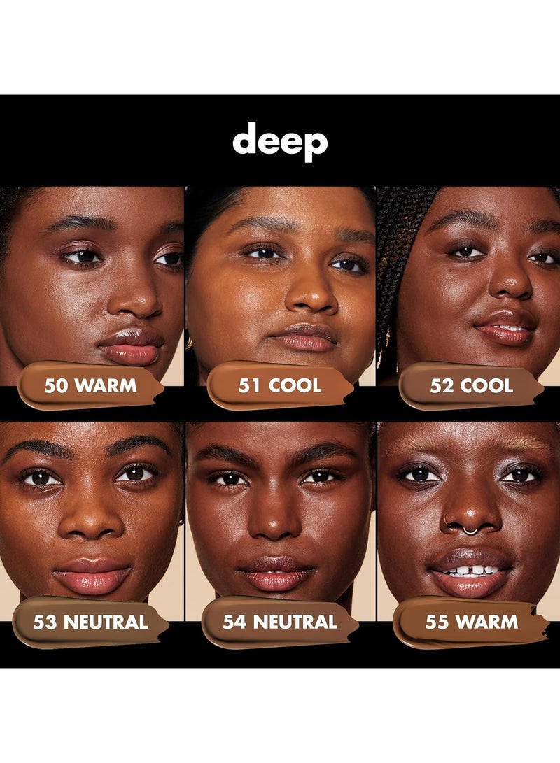 إلف كريم أساس سائل سوفت جلام، تغطية متوسطة، تدوم طويلاً، لمسة نهائية ناعمة من الساتان، نباتي ولم يتم الإساءة إلى الحيوانات لتصنيعه،  53 محايد عميق - Image 3