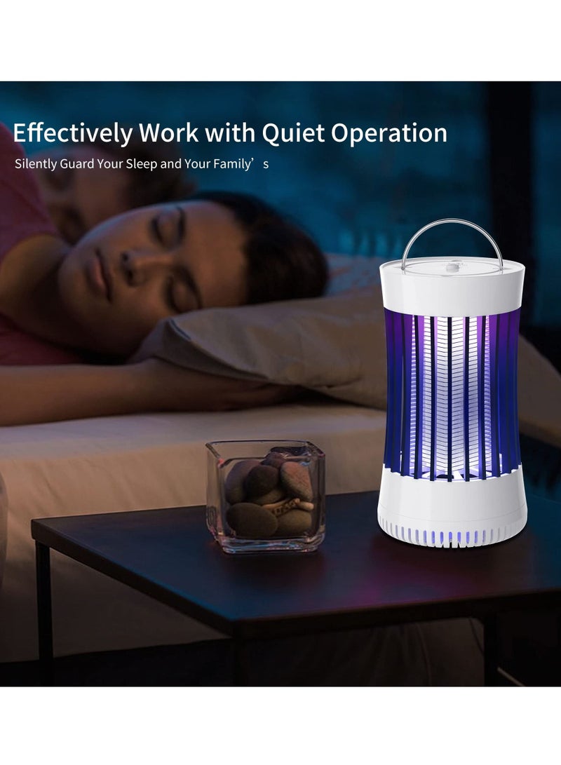 SYOSI Electric Bug Zapper, USB Rechargeable Indoor Outdoor Mosquito Killer Trap Lamp Light with Fan, Electric Portable Insect Killer for Home, Camping, Gnats, Backyard, Patio  - Image 5