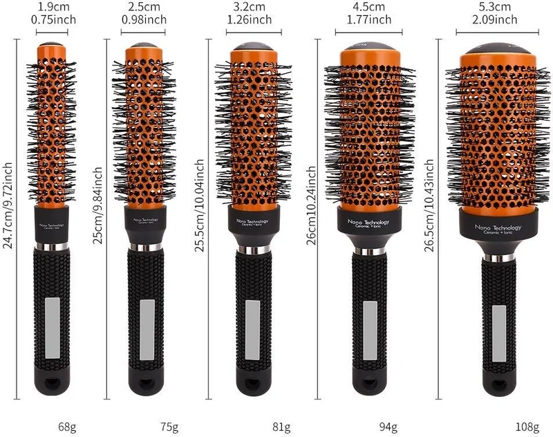 Valkyrie 45MM Nano Technology Ceramic + Ionic Thermal Blow Dryer Hair Brush Salon Type Professional