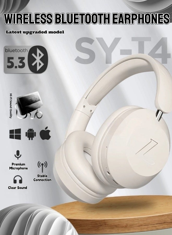 شيبشيب سماعات رأس بلوتوث فوق الأذن، سماعة ألعاب لاسلكية بعمر بطارية طويل مع ميكروفون، صوت هاي فاي، زمن استجابة منخفض لأجهزة الكمبيوتر والهواتف المحمولة - Image 2