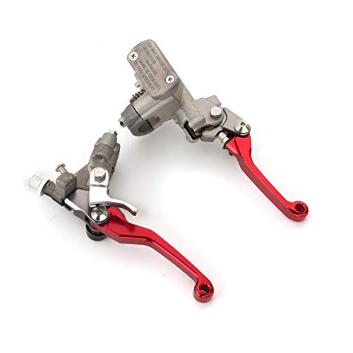 NICEDOLL Dirt Bike Brake Master Cylinder Reservoir Cable Clutch Levers for CR8085R CR125R250R CRF150R CRF125F150F230F250F CRF250450X CRF250450R CRF250450RX CRF150L250L450L CRF300L - Image 1
