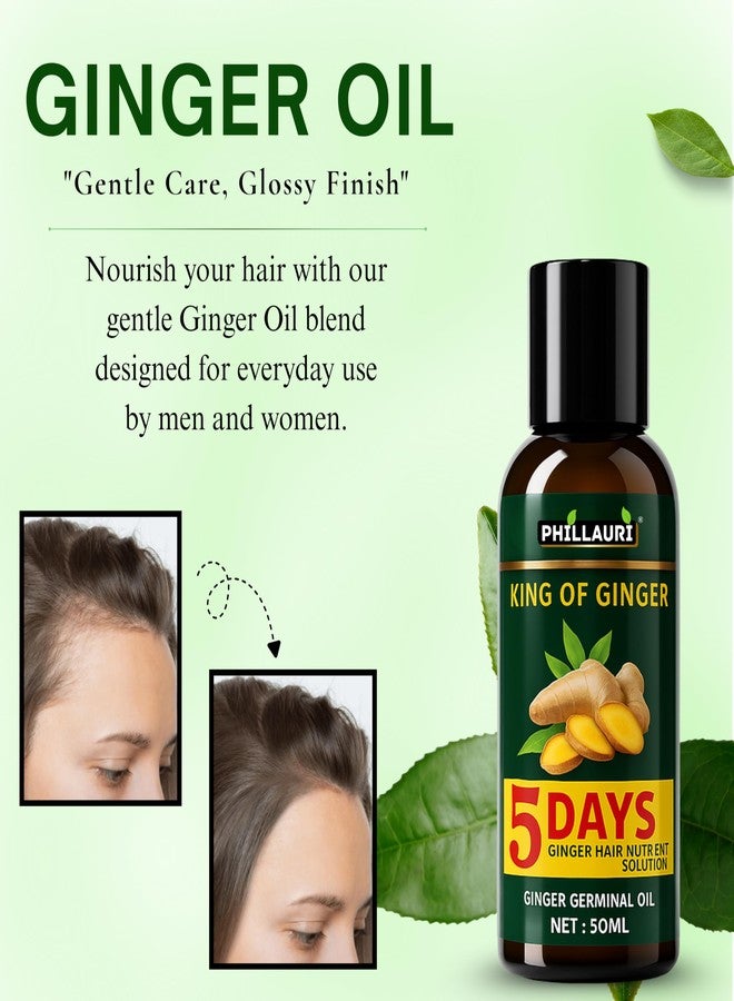 Phillauri Ginger Advance Hair Oil | Ginger Oil for Dandruff Control and Hair Fall Control | ginger oil for hair growth | Scalp Nourishment | Reduces Hair Thinning and Breakage - (Pack 2) - Image 4