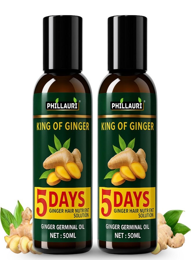 Phillauri Ginger Advance Hair Oil | Ginger Oil for Dandruff Control and Hair Fall Control | ginger oil for hair growth | Scalp Nourishment | Reduces Hair Thinning and Breakage - (Pack 2) - Image 1