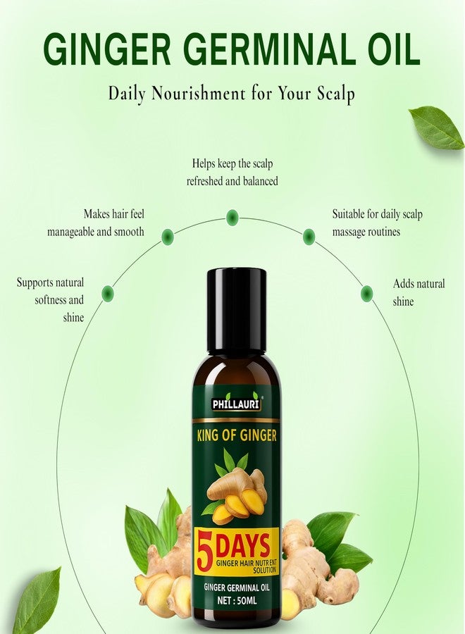 Phillauri Ginger Advance Hair Oil | Ginger Oil for Dandruff Control and Hair Fall Control | ginger oil for hair growth | Scalp Nourishment | Reduces Hair Thinning and Breakage - (Pack 2) - Image 3
