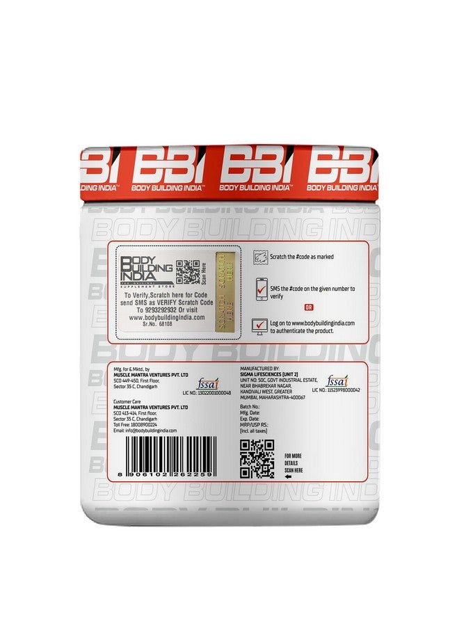 BBi Body Building India BBI BCAA 180g (180g, Watermelon) - Image 3
