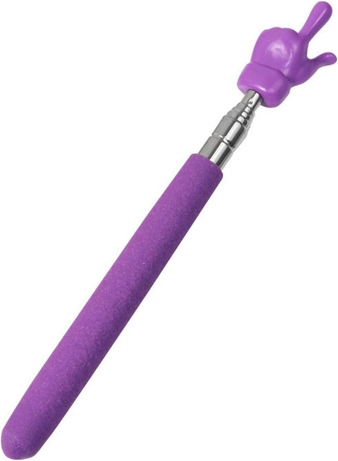 GANPUB Purple Telescopic Teachers Pointer, Teaching Pointer Stick for Classroom, Metal Hand Retractable Pointer Extended Length 21.6 Inch, Handheld Presenter Whiteboard Pointer,Presentation Products - Image 1