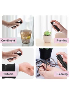 KASTWAVE travel cologne bottle, 5PCS 8ml Travel Perfume Atomizer Refillable, Mini Cologne Spray Bottle Empty, Small Aftershave Sprayer for Liquid Dispenser (Black)  - Image 3