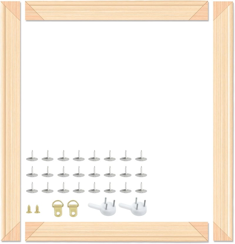 فولينج إن أرت أشرطة شد القماش DIY من ، مجموعة تأطير قماش 18x24، إطارات شد خشبية للوحات القماش والملصقات والمطبوعات - Image 1