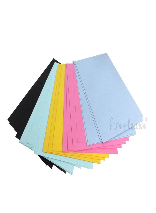 Premium Pack of 25 Sheets Smooth Finish A4 Size Assorted Color Hard Paper - Home, School, Office Stationery
