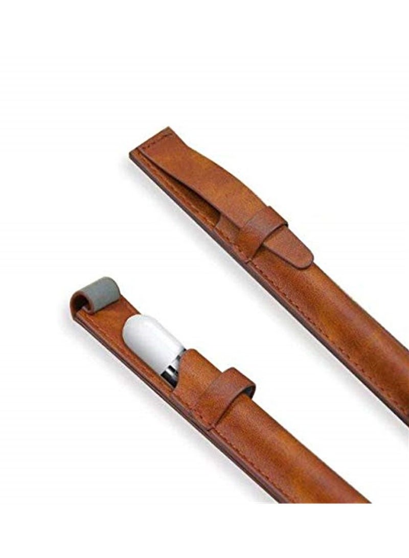 Pencil Pouch/Case/Bag/Holder Leather Sleeve Tablet Pen Protective Cover for Apple Pencil Tablet  - Image 2