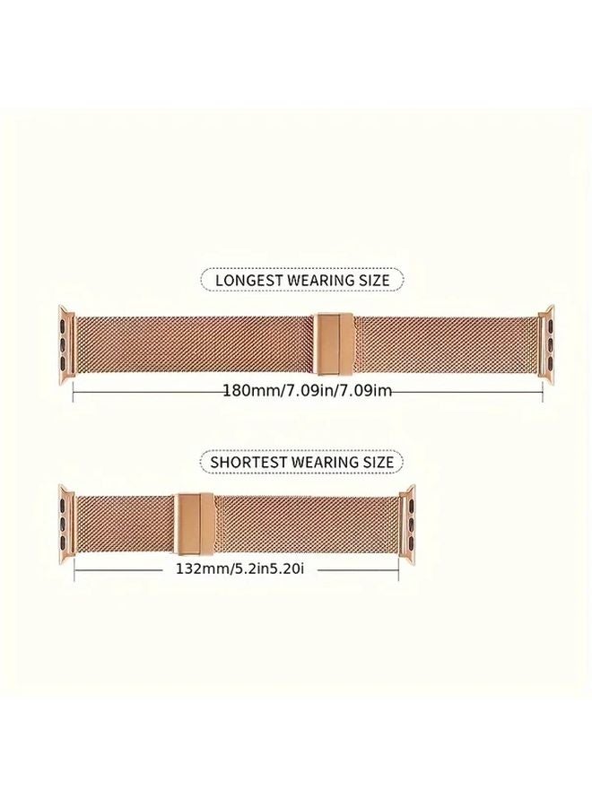 Milan Stainless Steel Mesh Watch Band 42 44 45 49mm For iWatch Quick Release Mens Women - Image 2