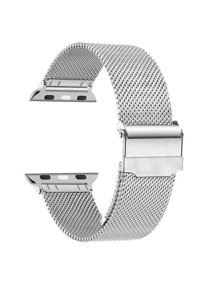 Milan Stainless Steel Mesh Watch Band 42 44 45 49mm For iWatch Quick Release Mens Women - Image 3