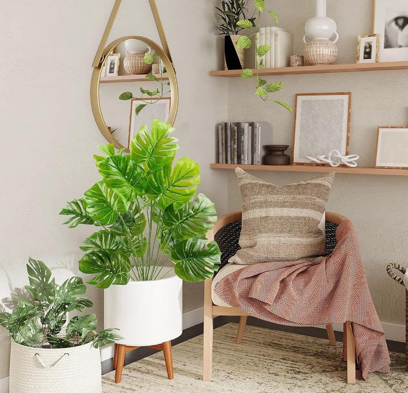 VRB DecTM 2 Pcs Artificial Areca Palm Leaf for Bouquets Office Decor/Gifting Flower Sticks for Home Decoration | Faux Flowers for Vases|Decoration Items for Living Room|Diwali (2 Pcs Palm Leaf Bunch) - Image 3