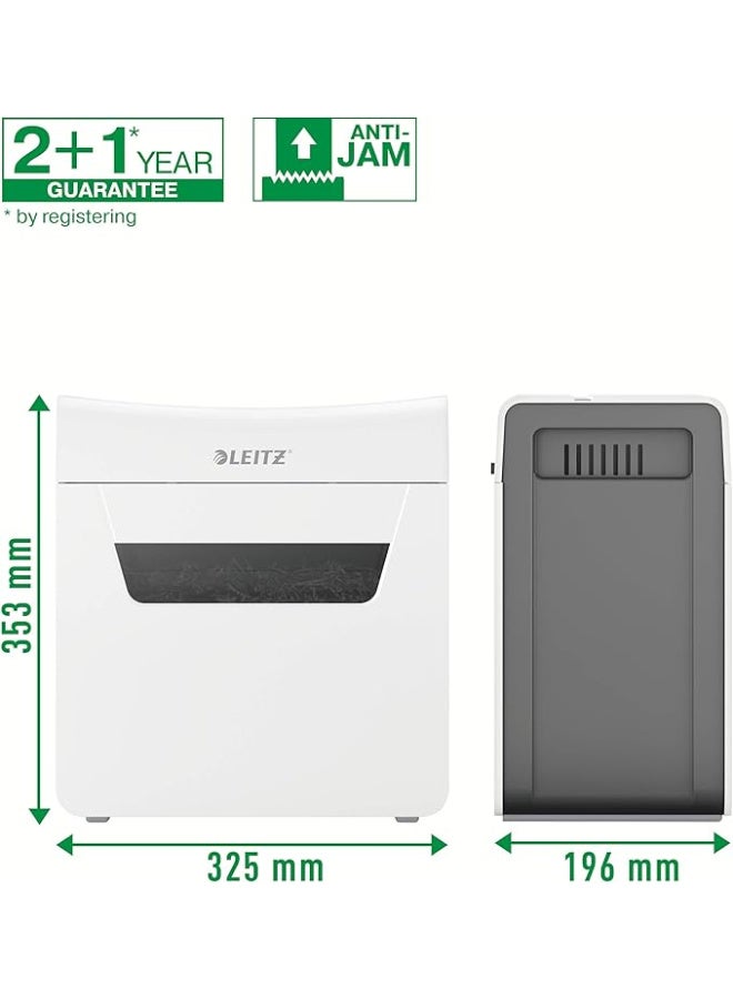 Leitz IQ Protect Premium 6X, Personal Manual Shredder, 7-6 Sheets (70-80 gsm), Fragment Cutting, P-4 Safety, 10 Litre Capacity, 80900000 Brand: Leitz - Image 3
