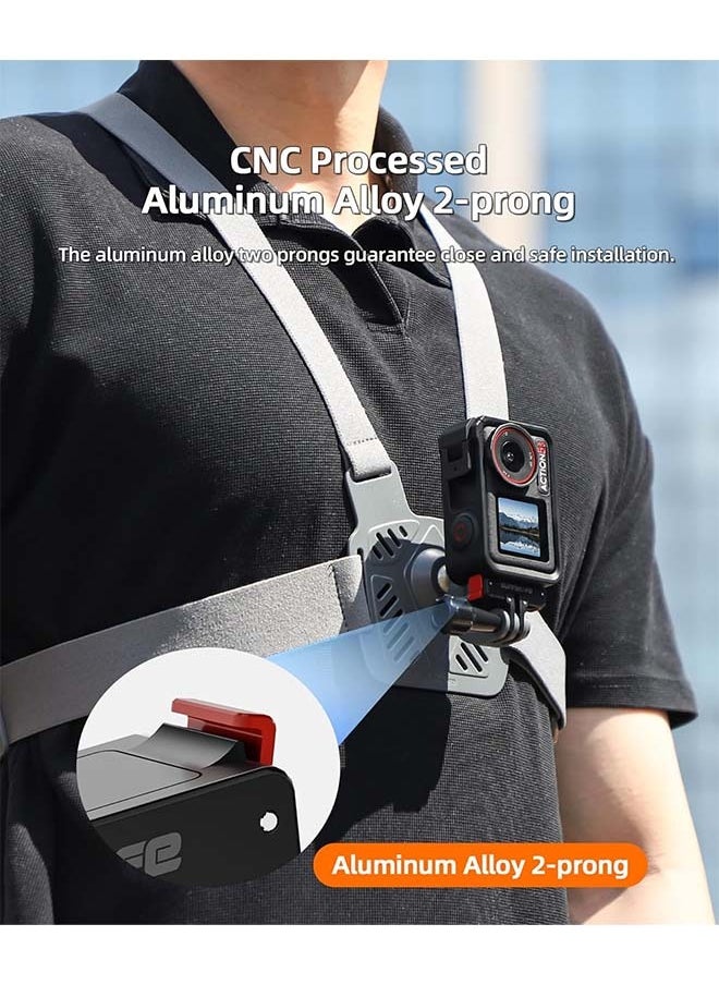 Sunnylife - Multifunctional Foldable Magnetic Quick Release Mount Adapter for DJI Osmo Action 5 Pro/Action 4/3/2 Camera - Image 1