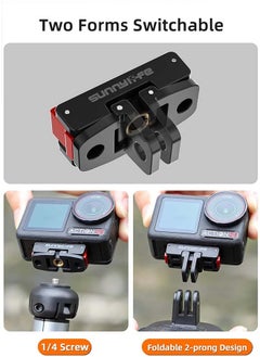 Sunnylife Multifunctional Foldable Magnetic Quick Release Mount Adapter for DJI Osmo Action 5 Pro/Action 4/3/2 Camera  - Image 5