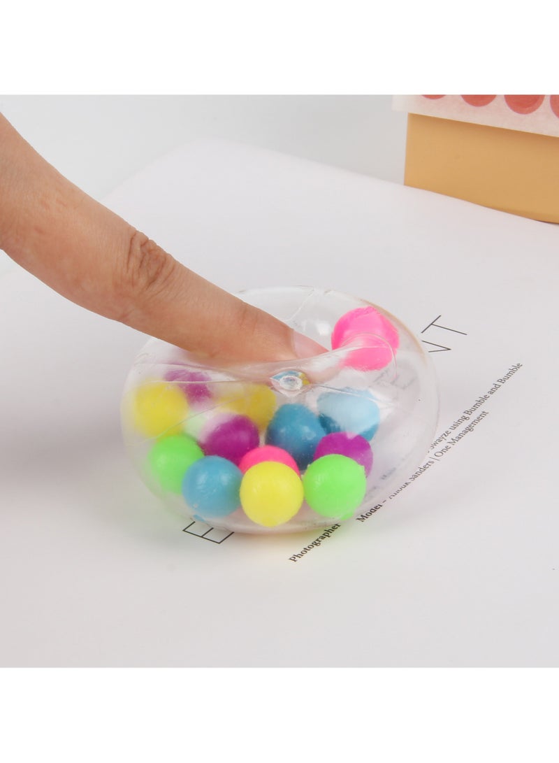 6cm colorful grape ball tpr stress relief trick venting pinch fun creative squeeze venting rainbow ball  - Image 3