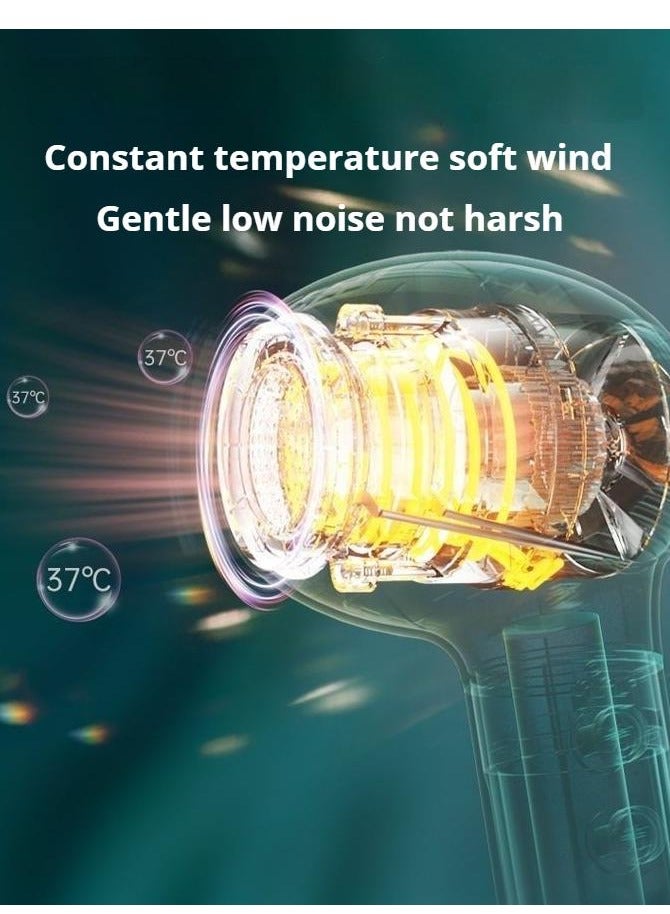 general Kids Portable Wireless Hair Dryer, Duck Shape 3-Speed Adjustable, Temperature Controlled,Quiet, Soft And Low Radiation, Wireless Charging,Prevents Diaper Rash - Image 2