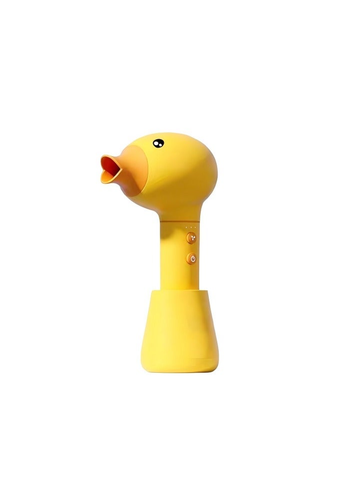 general Kids Portable Wireless Hair Dryer, Duck Shape 3-Speed Adjustable, Temperature Controlled,Quiet, Soft And Low Radiation, Wireless Charging,Prevents Diaper Rash - Image 1