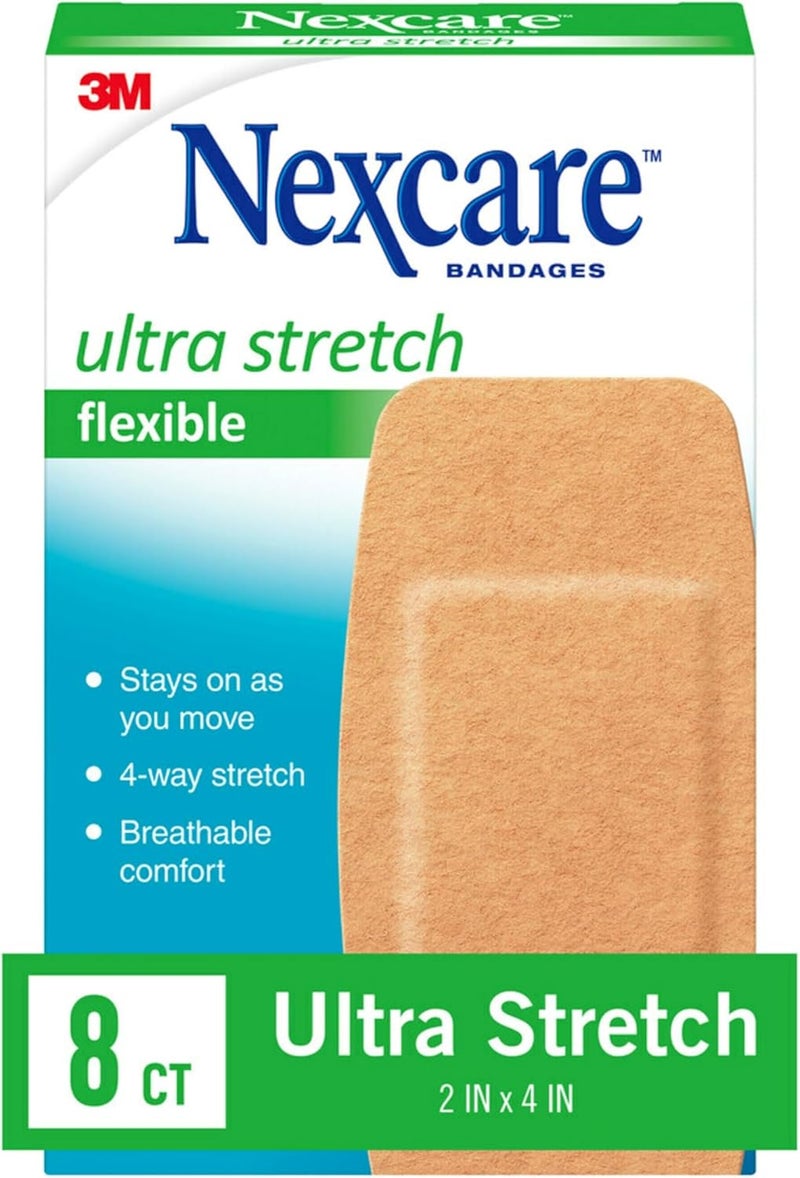 Nexcare Ultra Stretch Bandages, Flexible and Breathable, 8-Count Packages (Pack of 6) - Image 5