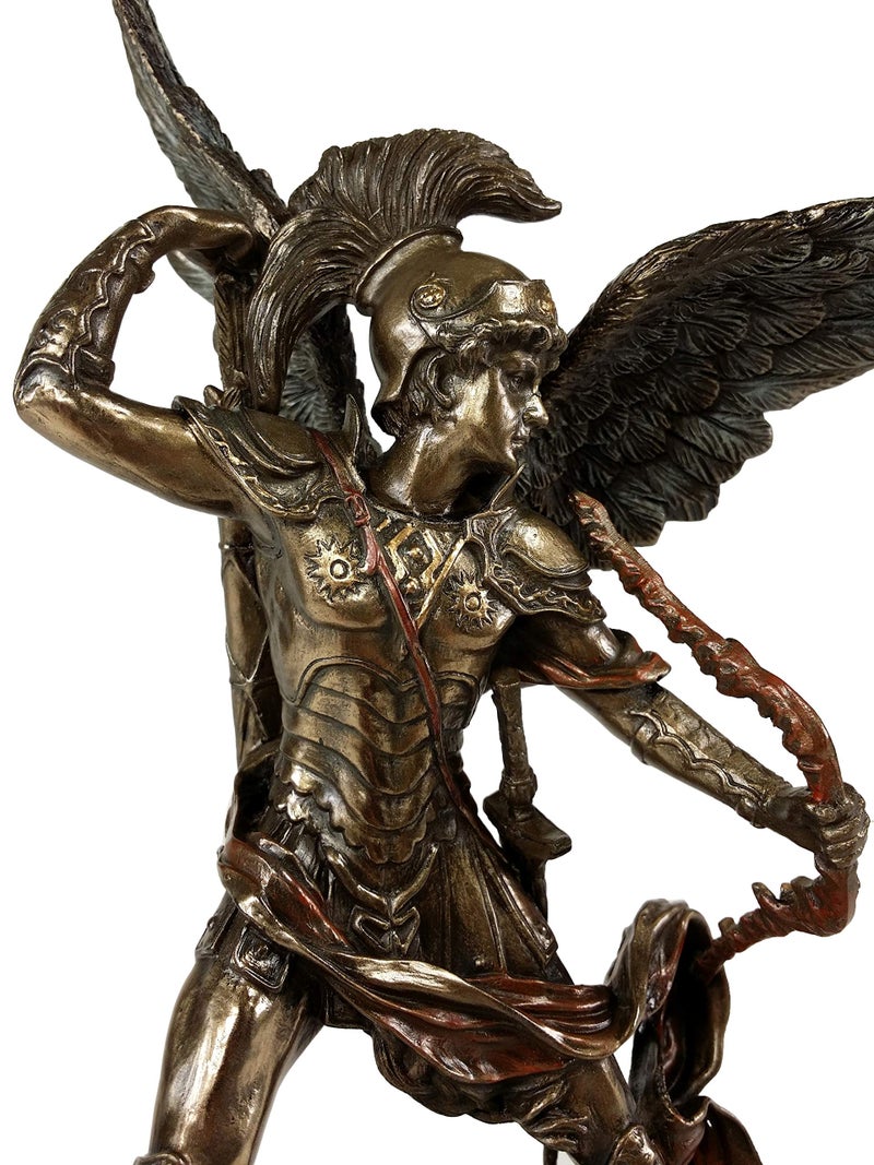 فيرونيز ديزاين Veronese Design 9.5 inch Archangel Saint Uriel مع تمثال تقاطع النحت ملاك اللون البرونزي - Image 3