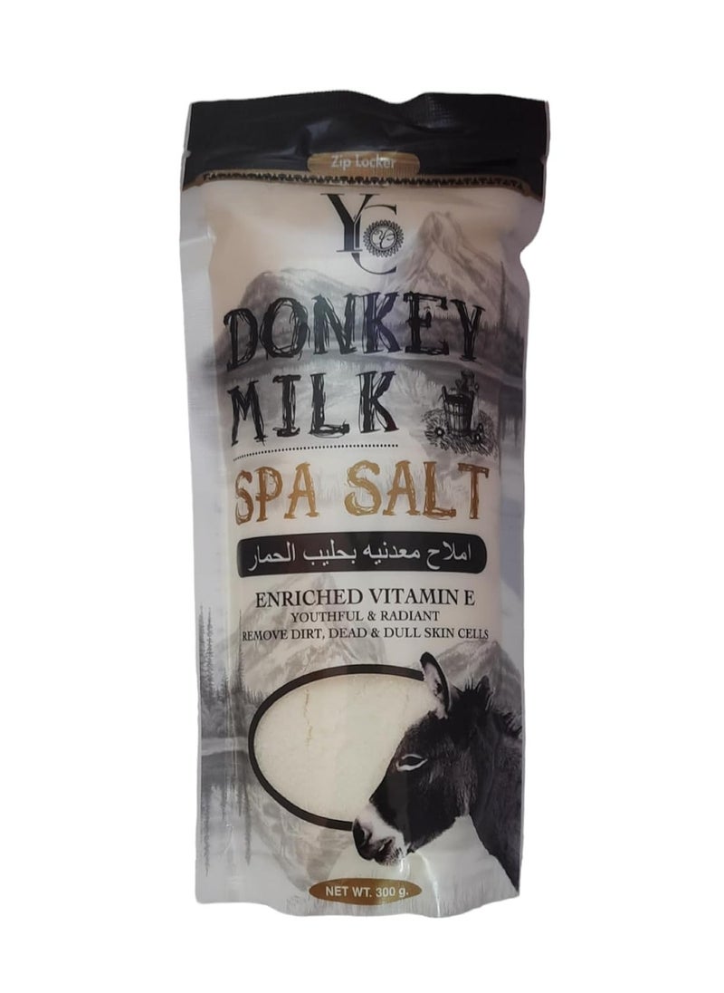 YC YC donkey milk spa salt enriched vitamin E youthful & Radiant 300g  - Image 1