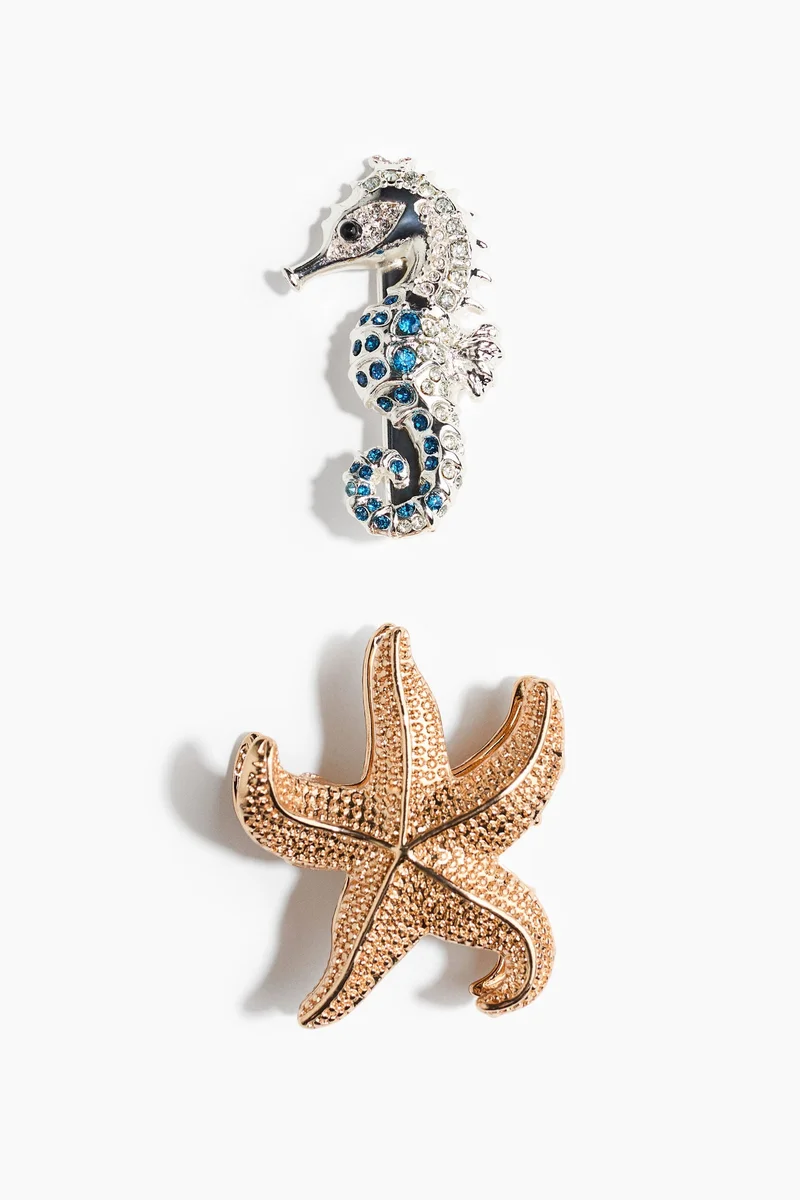 H&M  2-pack sea-themed hair accessories for Women | Best Price UAE