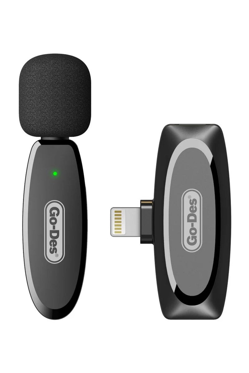 GO-DES Wireless Lapel microphone professional podcast social network live streaming online teaching iphone Android mobile phone mini mic wireless - Image 5