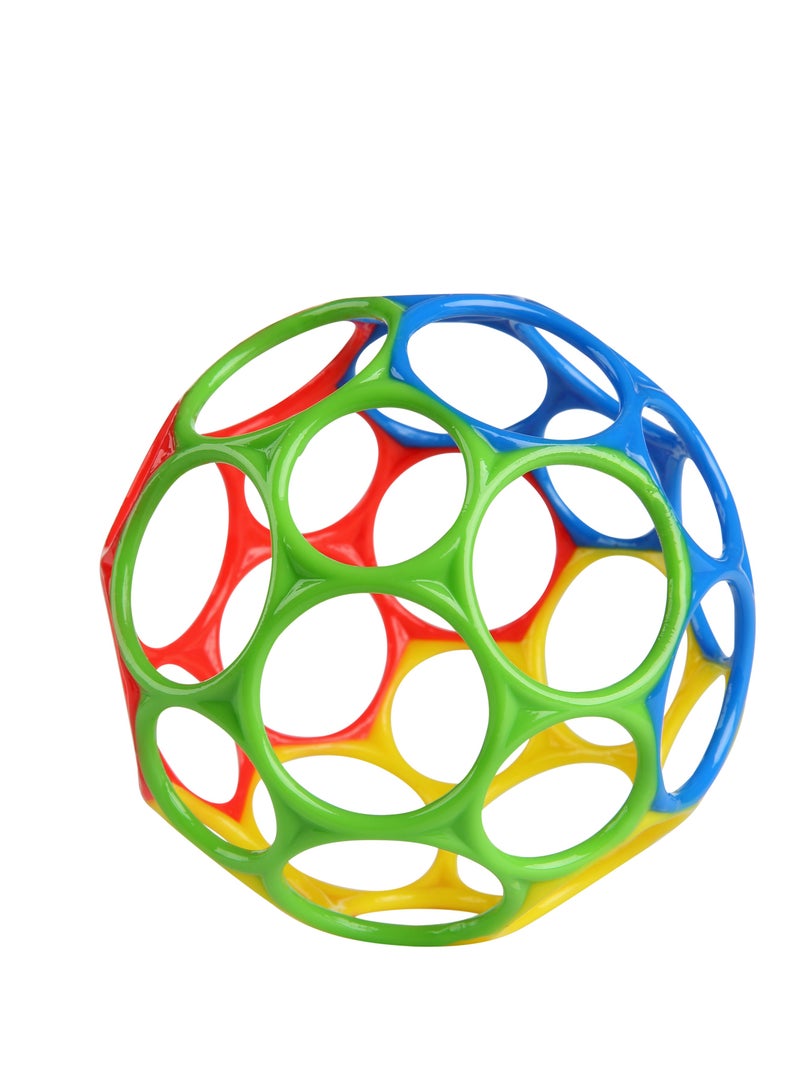 Bright Starts Oball Classic Easy-Grasp Toy, Flexible Ball for Babies, BPA-Free, Fits in diaper bags, Ages Newborn+ - Image 1