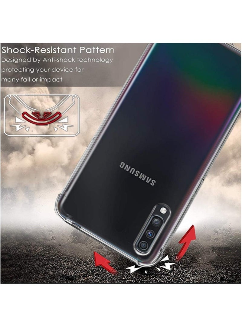 Raxoom Samsung Galaxy A70 Case Cover Protective Shock Absorption Bumper soft Transparent Case (Clear) - Image 3