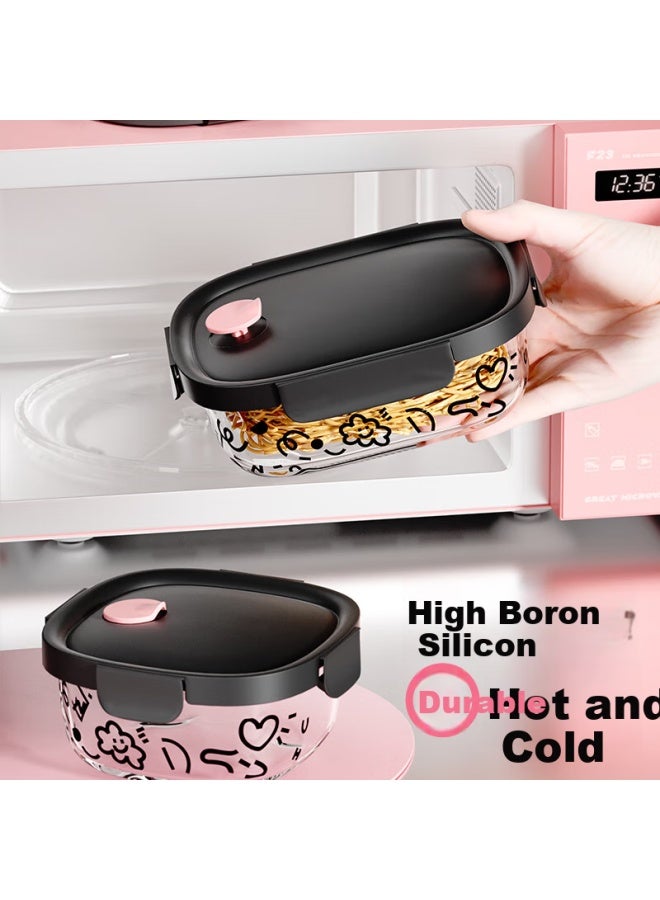 Cilock Microwaveable Glass Bento Box With Large Capacity And Three Compartments 900ml - Image 5