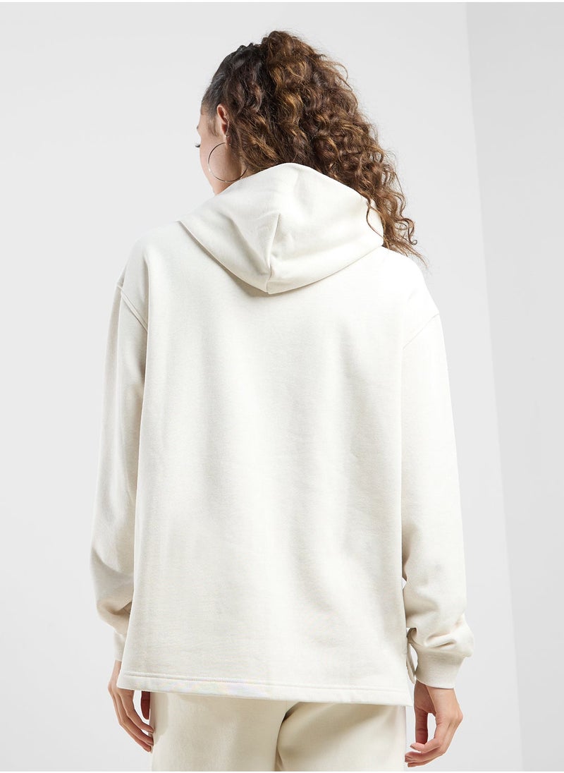 New Balance Embossed Graphic Fleece Hoodie - Image 2